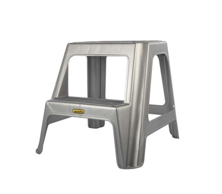 Addis Double Step Stool Silver - Mambos Online Store