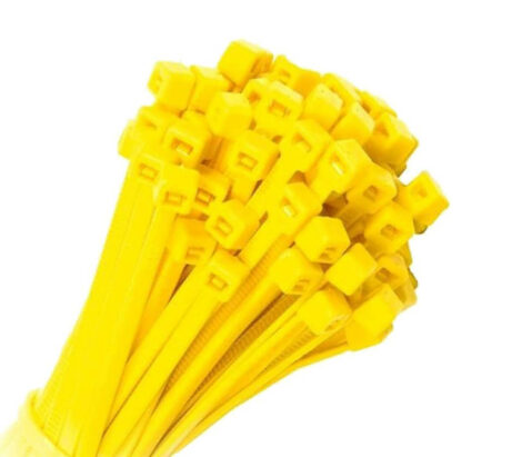 yellow cable ties