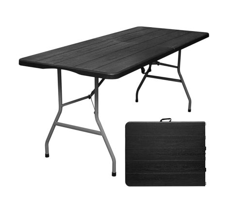 black wood grain table