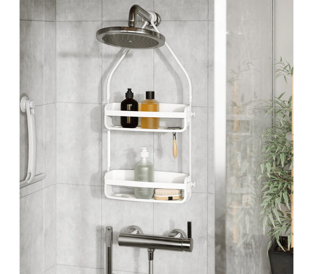 Set 3 Pezzi Accessori Bagno Umbra Corsa – Bicchiere, Portaspazzolino E Portasapone In Ceramica Opaca, Carboncino