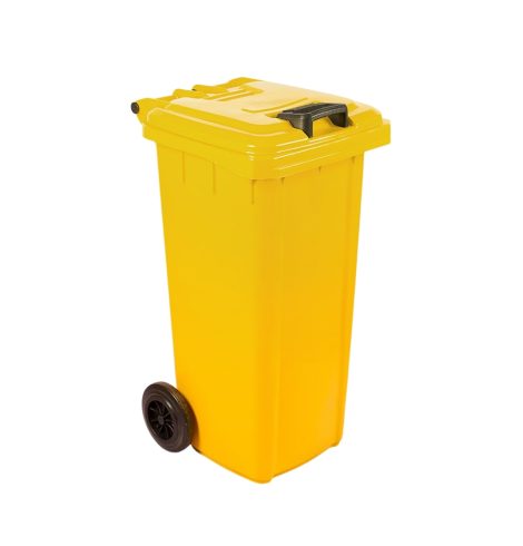 120LTR WHEELIE BIN VIRGIN – yellow