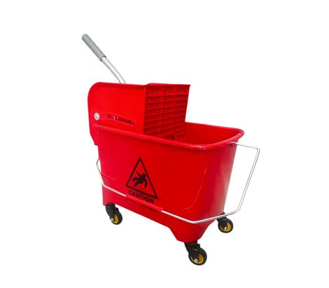 20L Econo Single Bucket & Wringer – Red