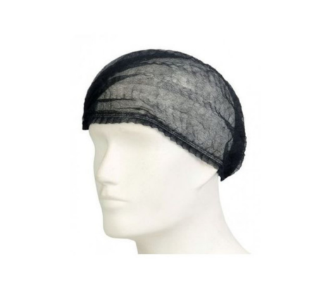 “21”” Black Mopcap (100s) double stitch”