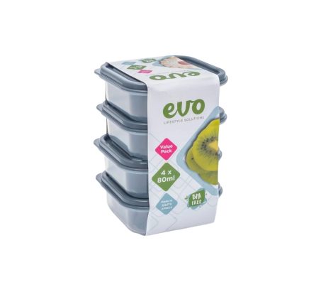 80ml 4pc Snack Box grey