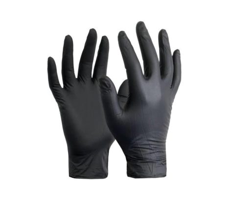 Nitrile gloves black