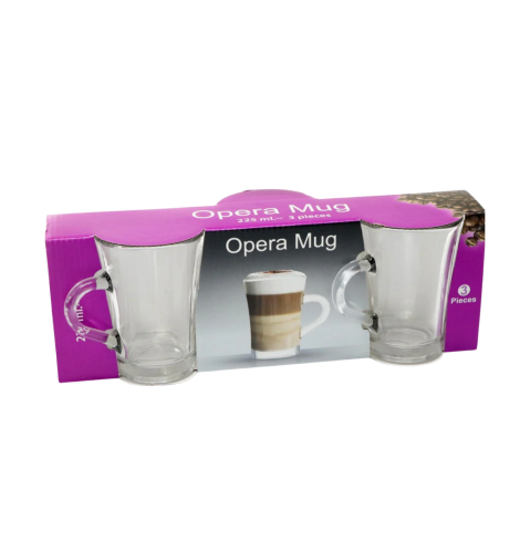Opera Coffee Mug Plain 225ml - 3pc