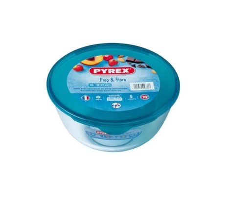 Pyrex Prep & Store Bowl with Plastic Lid 2lt