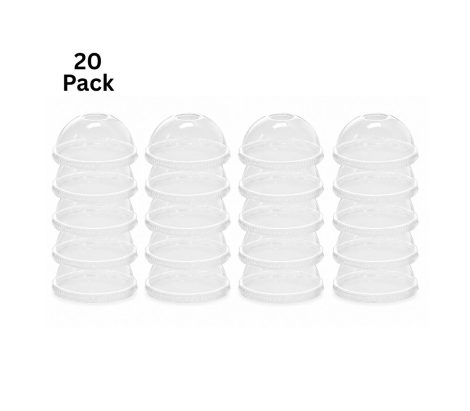 SLUSHIE DOME LID-20PC (with hole) SLUSHIE DOME LID-20PC (with hole)