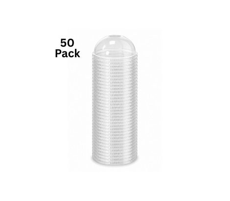 SLUSHIE DOME LID-50PC (with hole) SLUSHIE DOME LID-50PC (with hole)