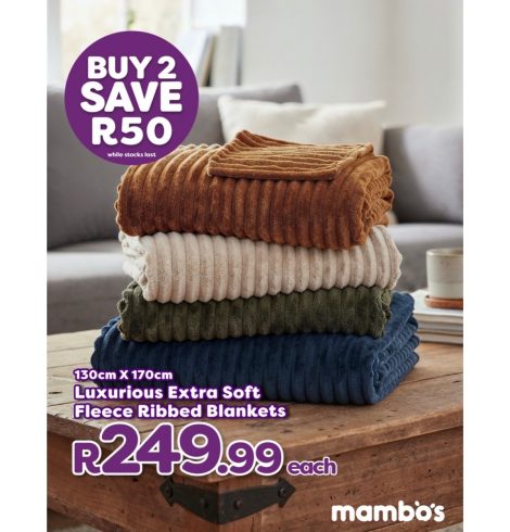 Luxurious Fleece ribbed Blankets