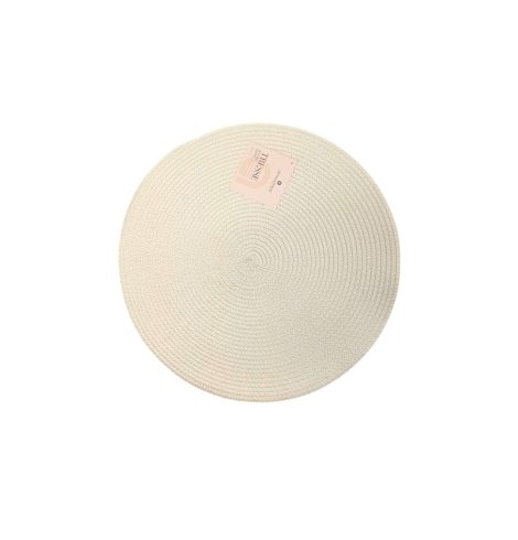 JJP – Placemat Braid Round Beige