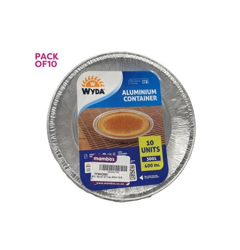 3001 Round foil tray 400ml-10’s-2