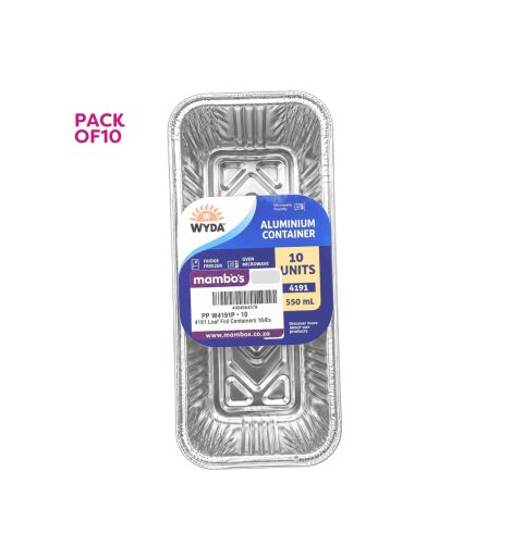 4191 Loaf Foil Containers 10’s