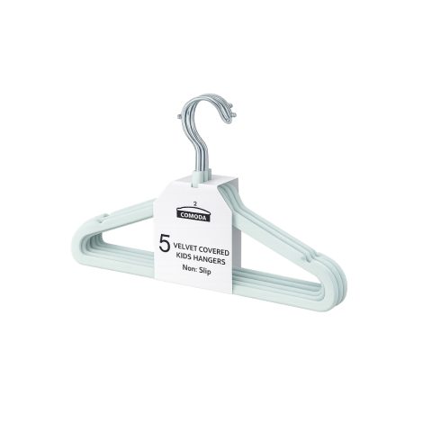 Blue Hangers – Kids – Velvet – 5pc