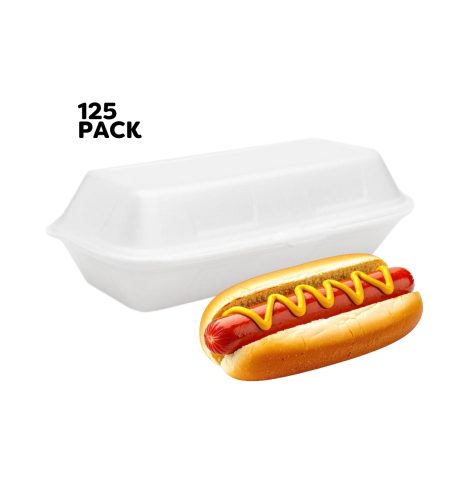 S-4 Hot dog box white (125PK)