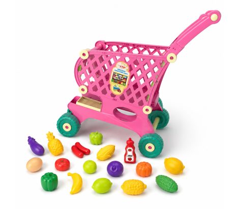 Shopping Cart W:Fruit – Pink