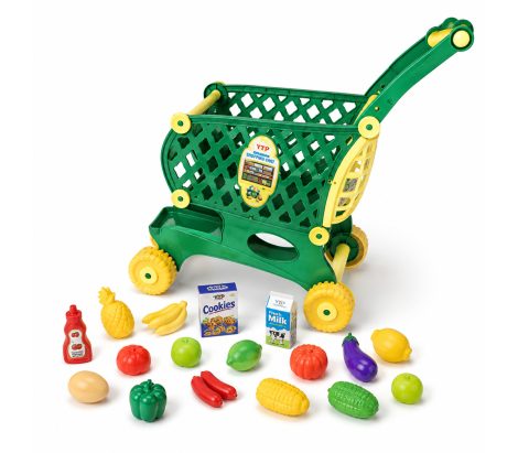 Shopping Cart W:Fruit – green