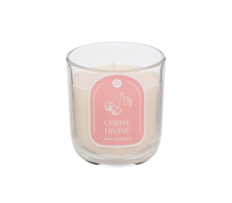 JJP Floa Glass Candle Cherry 210g