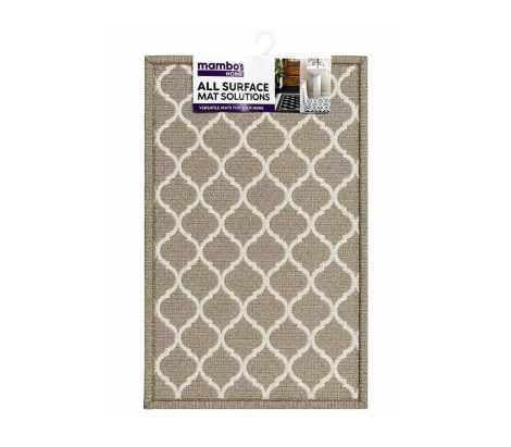 Floor Mat Trellis Brown 50x80cm | Versatile Home Mat