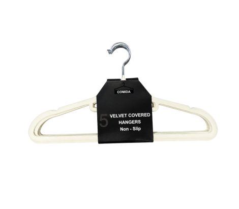 Hangers – Velvet – 5pc – beige