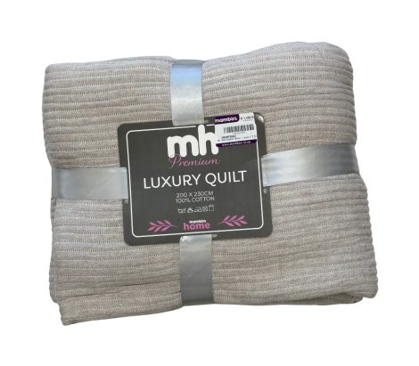 HM Mist Quilted Throw | Leave 2*2.3cm