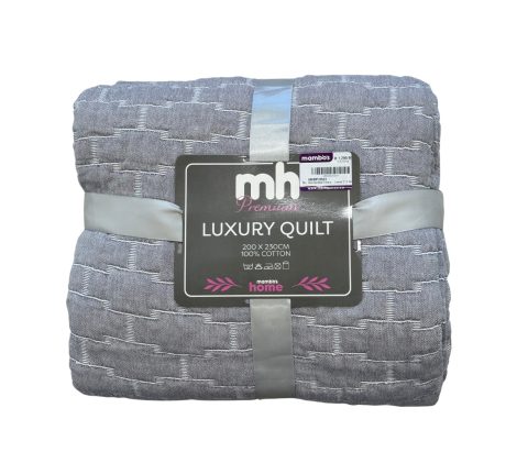 HM Mist Quilted Throw | Loom 2*2.3cm