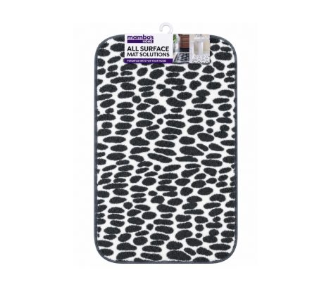 Bath Mat Spotted Grey 5080cm