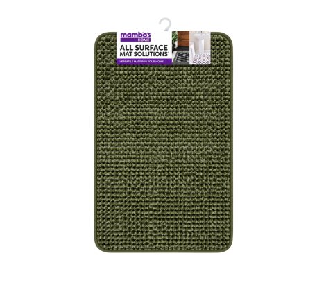 Bath Mat Textured Green 4060cm
