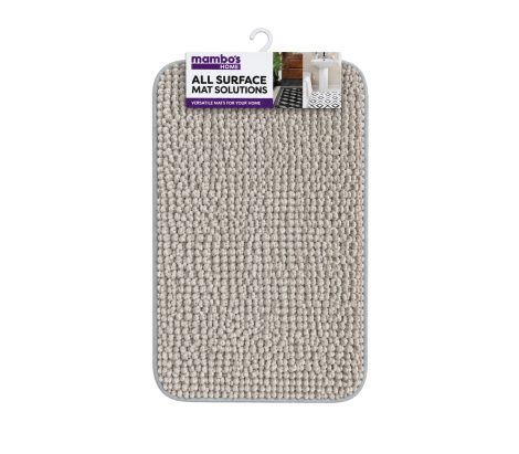 Bath Mat Textured Grey 4060cm