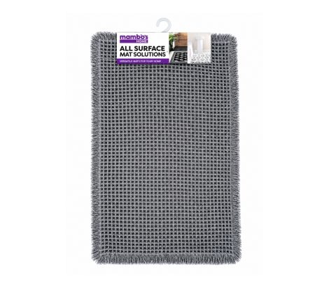 Bath Mat Waffle Charcoal 5080cm