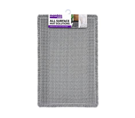 Bath Mat Waffle Light Grey 5080cm