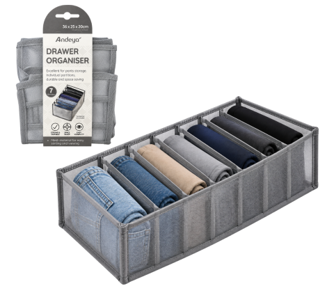 DRAWER ORGANISER – MESH 36_25_20cm – 7DIV