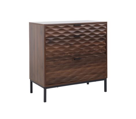 Furn- Dune Cabinet 3 Drawers Mocha Brown