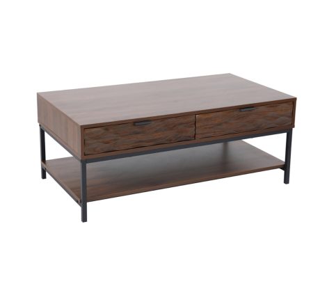 Furn- Dune Coffee Table 2 Drawers Mocha Brown