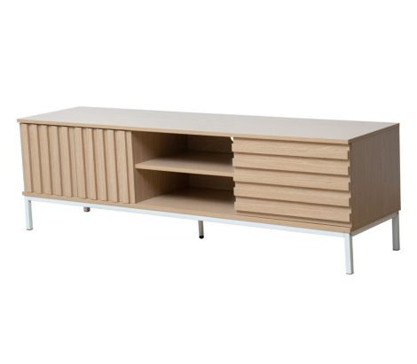 Furn- Linea TV Stand 1 Drawer 2 Doors Natural