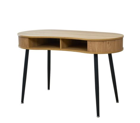 Furn- Loft Desk Curve Natural