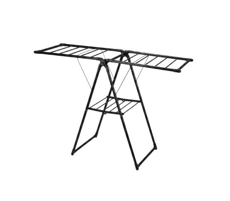 MH Clothes Rack Foldable Black 15555102cm