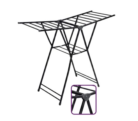 MH Clothes Rack Foldable Black 1556198cm