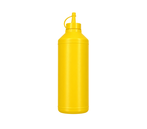 Plastic Sauce Bottle 1L yellow – single