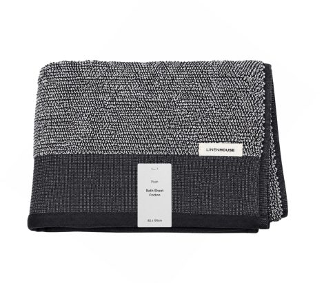 Plush Bath Sheet charcoal 80x170cm Plush Bath Sheet charcoal 80x170cm