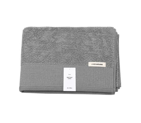 Plush Bath Towel Grey 70x140cm Plush Bath Towel Grey 70x140cm