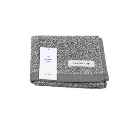Plush Face Cloth Grey 33x33cm Plush Face Cloth Grey 33x33cm