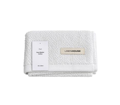 Plush Face Cloth white 33x33cm Plush Face Cloth white 33x33cm