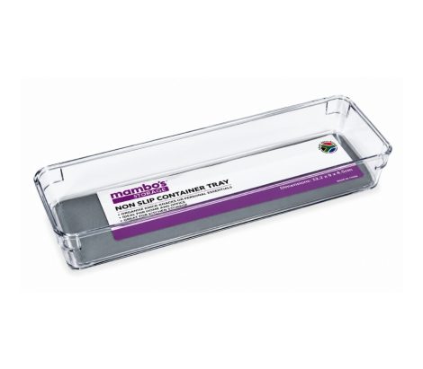 Mambos – Clear Organiser Bin With TPR Base,239.14.6Cm